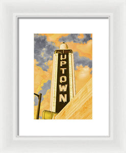 Vintage Sign - Uptown - Framed Print