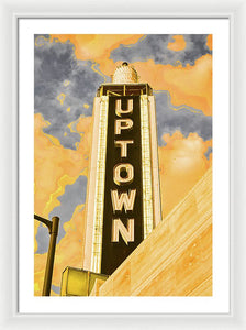 Vintage Sign - Uptown - Framed Print