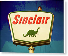 Load image into Gallery viewer, Vintage Sinclair Gas Sign - Canvas Print