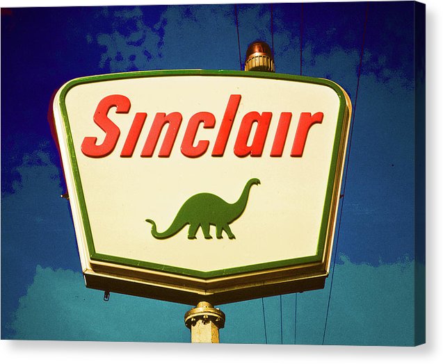 Vintage Sinclair Gas Sign - Canvas Print