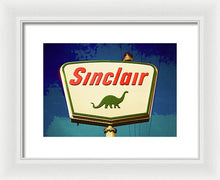 Load image into Gallery viewer, Vintage Sinclair Gas Sign - Framed Print