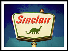 Load image into Gallery viewer, Vintage Sinclair Gas Sign - Framed Print