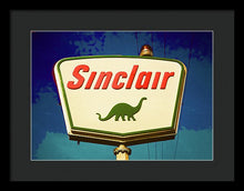 Load image into Gallery viewer, Vintage Sinclair Gas Sign - Framed Print