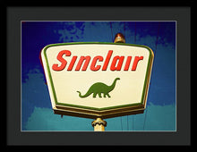 Load image into Gallery viewer, Vintage Sinclair Gas Sign - Framed Print