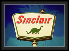 Load image into Gallery viewer, Vintage Sinclair Gas Sign - Framed Print