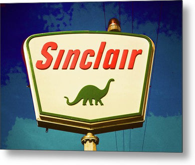 Vintage Sinclair Gas Sign - Metal Print