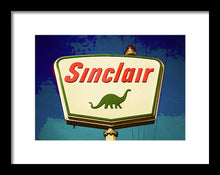 Load image into Gallery viewer, Vintage Sinclair Gas Sign - Framed Print