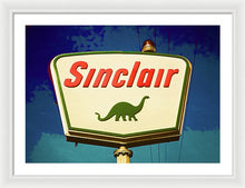 Load image into Gallery viewer, Vintage Sinclair Gas Sign - Framed Print