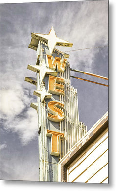 Vintage Thater Sign - Metal Print