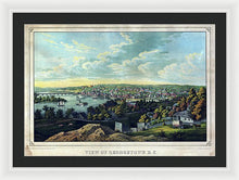 Load image into Gallery viewer, Old Map Of Washington D C 1855 - Georgetown - Framed Print