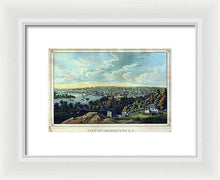 Load image into Gallery viewer, Old Map Of Washington D C 1855 - Georgetown - Framed Print