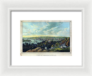 Old Map Of Washington D C 1855 - Georgetown - Framed Print