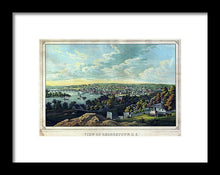 Load image into Gallery viewer, Old Map Of Washington D C 1855 - Georgetown - Framed Print