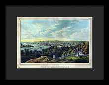 Load image into Gallery viewer, Old Map Of Washington D C 1855 - Georgetown - Framed Print