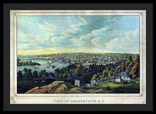 Load image into Gallery viewer, Old Map Of Washington D C 1855 - Georgetown - Framed Print