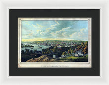 Load image into Gallery viewer, Old Map Of Washington D C 1855 - Georgetown - Framed Print