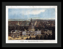 Load image into Gallery viewer, Old Map Of Washington D.c. 1871 - Framed Print