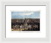 Load image into Gallery viewer, Old Map Of Washington D.c. 1871 - Framed Print