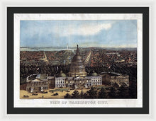 Load image into Gallery viewer, Old Map Of Washington D.c. 1871 - Framed Print